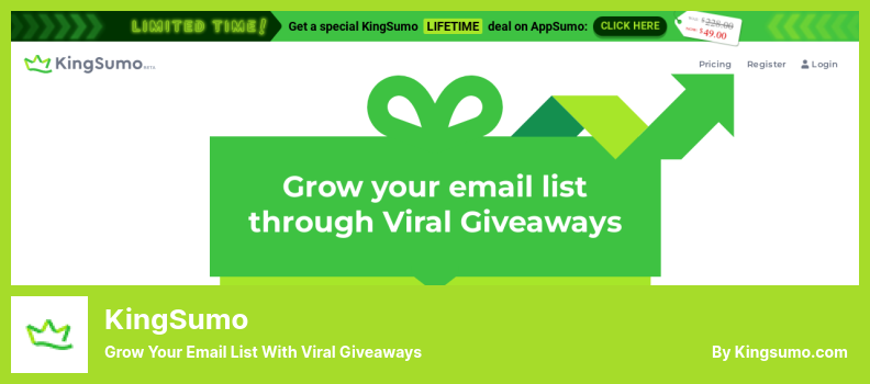 Plugin KingSumo - Développez votre liste de diffusion avec des cadeaux viraux