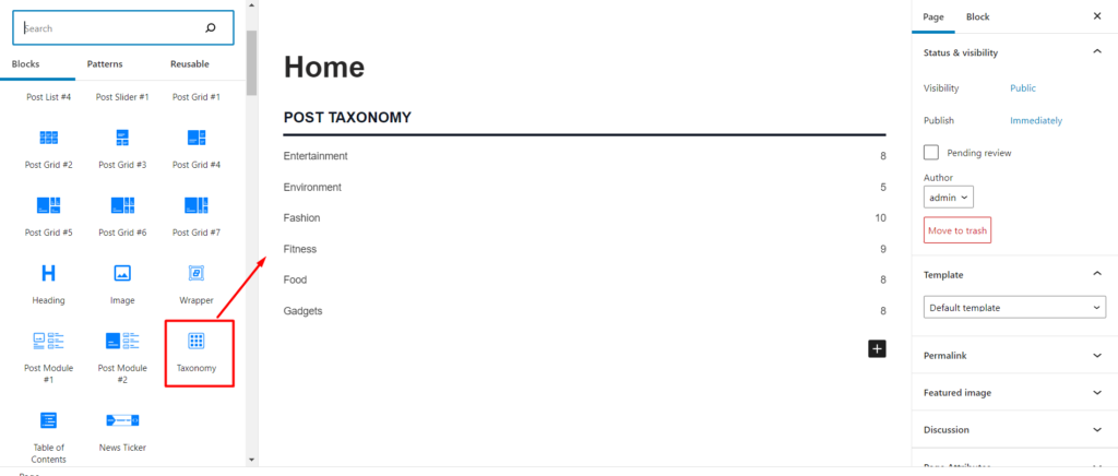 Taxonomy Blocks