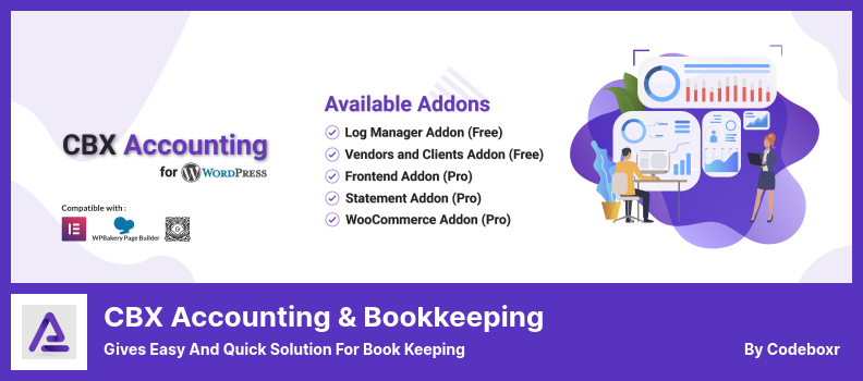 Plugin CBX Accounting & Bookkeeping - Oferece uma solução fácil e rápida para manutenção de livros