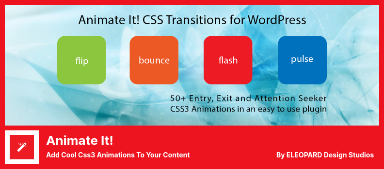 เคลื่อนไหวมัน! ปลั๊กอิน - เพิ่มแอนิเมชั่น Css3 ที่ยอดเยี่ยมให้กับเนื้อหาของคุณ