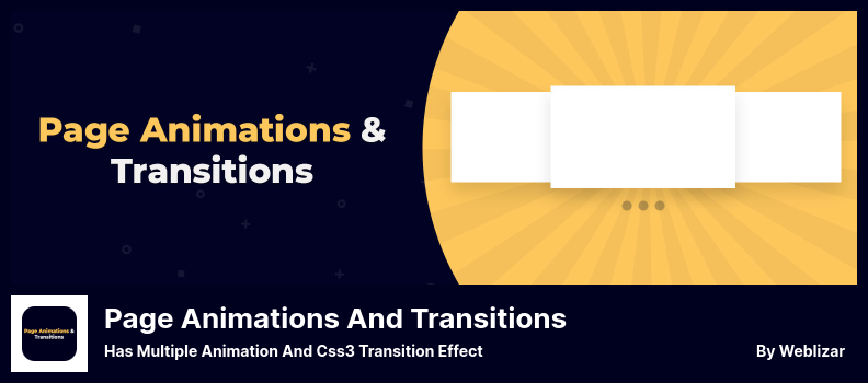 Плагин Page Animations And Transitions - имеет множественную анимацию и эффект перехода Css3