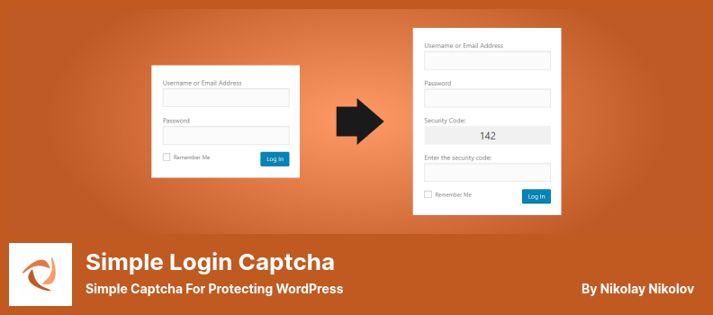 Basit giriş Captcha Eklentisi - WordPress'i Korumak için Basit Captcha