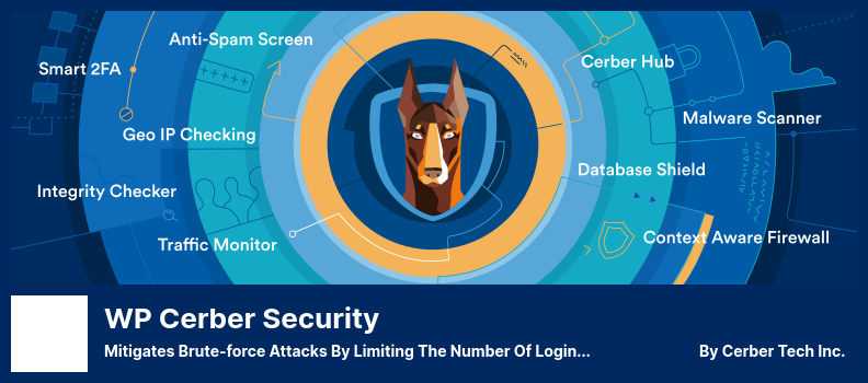 Plugin Keamanan WP Cerber - Mengurangi Serangan Brute-force Dengan Membatasi Jumlah Upaya Login