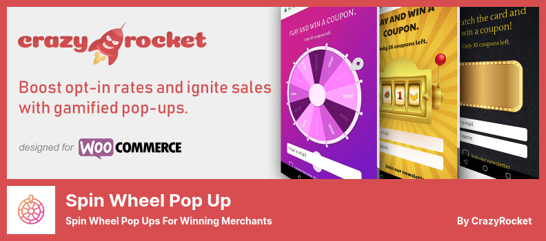 Plugin pop-up Spin Wheel - Pop-up Spin Wheel per i commercianti vincitori