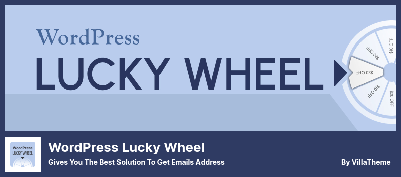 WordPress Lucky Wheel 플러그인 - 이메일 주소를 얻을 수 있는 최상의 솔루션 제공