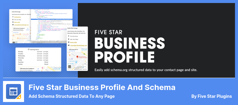 Five Star Business Profile and Schema Plugin — добавьте структурированные данные схемы на любую страницу