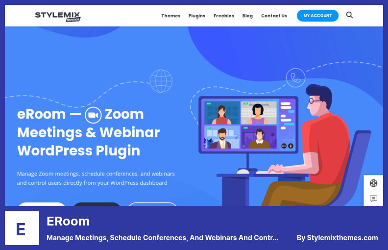 Plugin eRoom - Kelola Rapat, Jadwalkan Konferensi, dan Webinar dan Kontrol Pengguna Secara Langsung