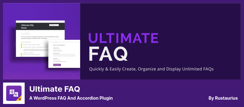 Ultimate FAQ Plugin — часто задаваемые вопросы WordPress и плагин Accordion