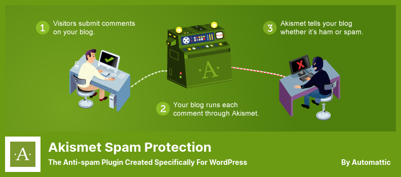 Akismet 垃圾郵件保護插件 - 專為 WordPress 創建的反垃圾郵件插件