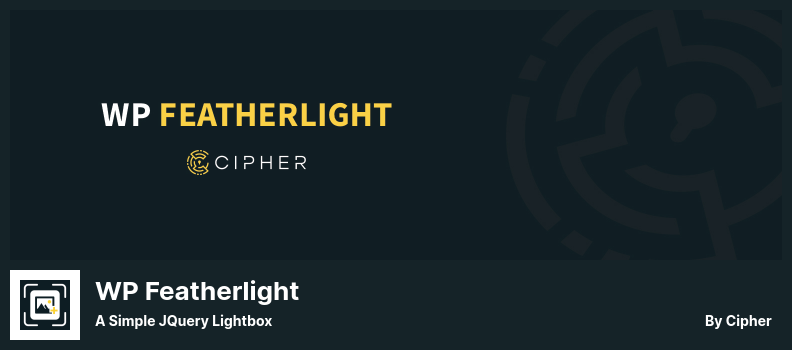 WP Featherlight Plugin - Prosty Lightbox jQuery