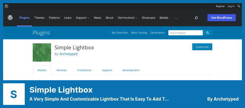 Simple Lightbox Plugin - 一個非常簡單且可自定義的燈箱，易於添加到您的 WordPress 網站