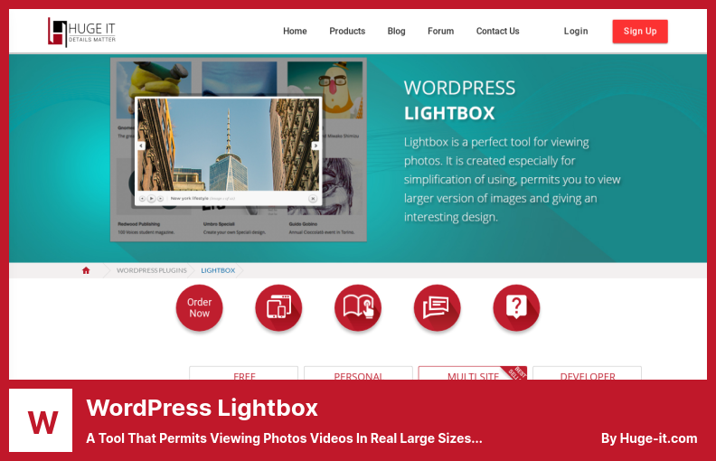 المكون الإضافي WordPress Lightbox - أداة تسمح بعرض مقاطع الفيديو للصور بأحجام كبيرة حقيقية بتصميم فريد ومثير للاهتمام