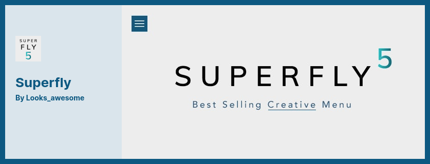 Superfly Plugin - Génère une poussée verticale efficace, un glissement, une navigation statique, une barre d'outils d'icônes