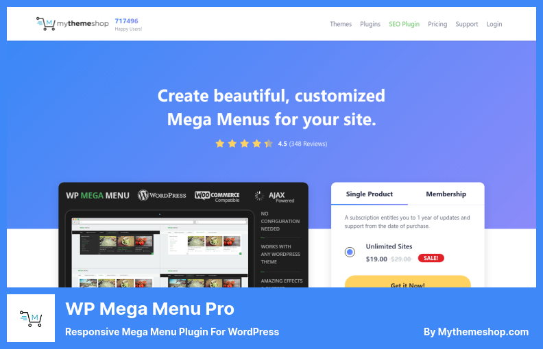 Plugin WP Mega Menu Pro - Plugin Mega Menu réactif pour WordPress