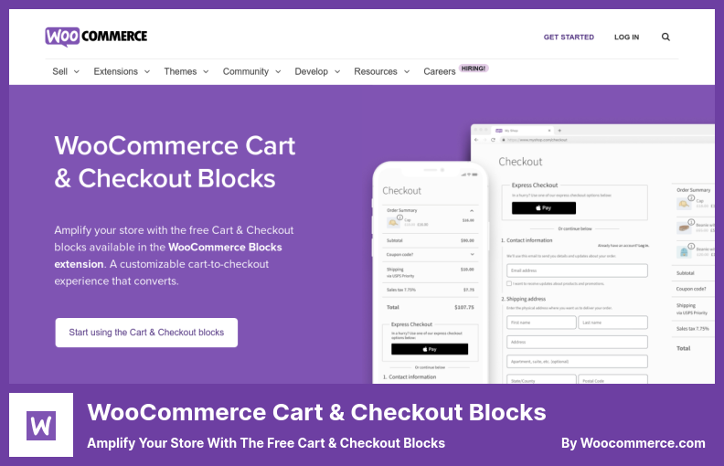 Plugin WooCommerce Cart & Checkout Blocks - Amplie sua loja com os blocos gratuitos de carrinho e checkout