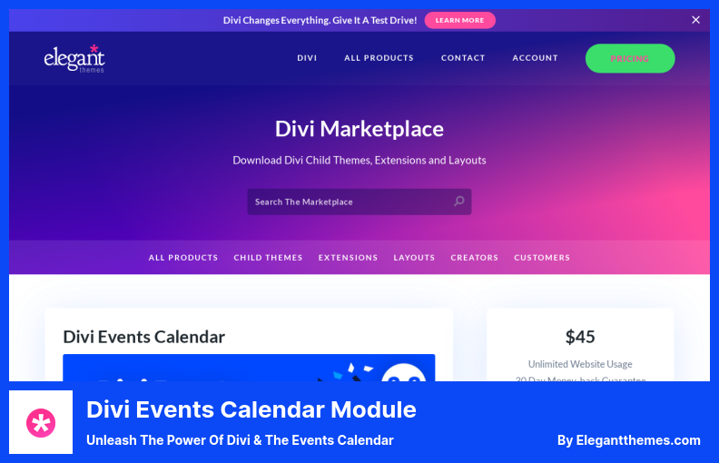 Plugin Modul Kalender Acara Divi - Lepaskan Kekuatan Divi & Kalender Acara