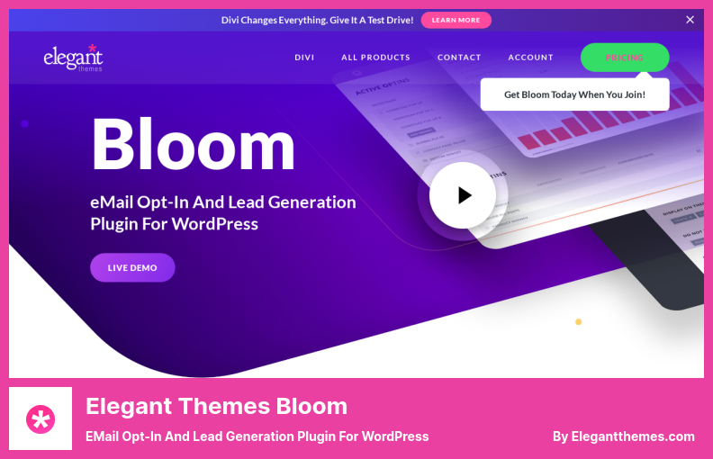 Elegant Themes Bloom Plugin - Plugin de e-mail opt-in e geração de leads para WordPress