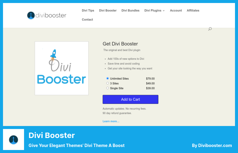 Plugin Divi Booster - Tingkatkan Tema Divi Theme Elegan Anda