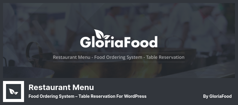 Wtyczka menu restauracji – System zamawiania jedzenia – Rezerwacja stolików dla WordPress