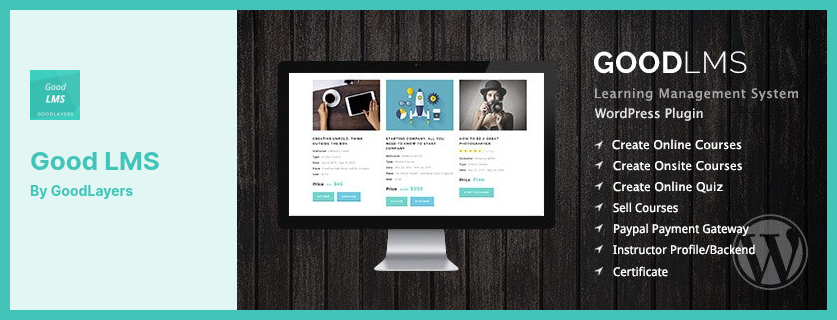 Plugin Good LMS - Plugin WP do Sistema de Gerenciamento de Aprendizagem