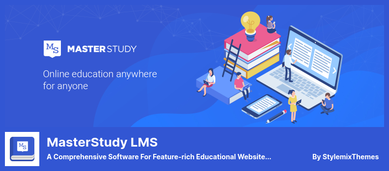 Plugin MasterStudy LMS - um software abrangente para sites educacionais ricos em recursos