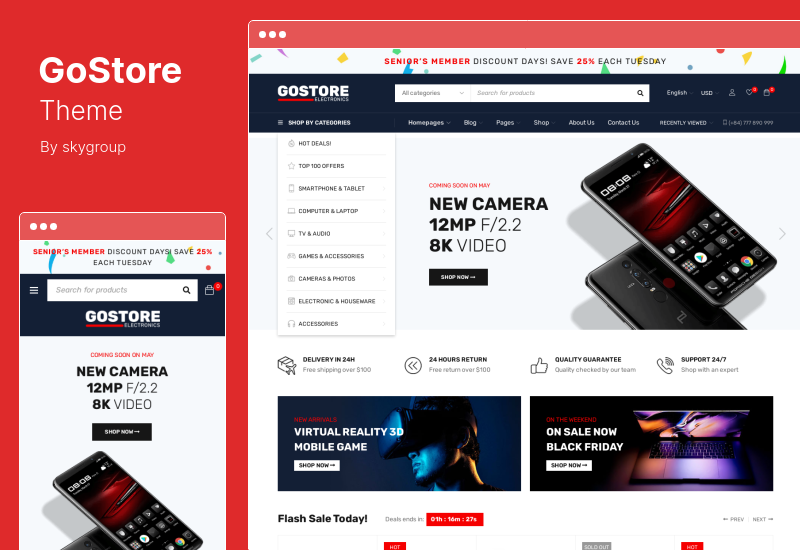 GoStore Theme - Elementor WooCommerce WordPress Theme