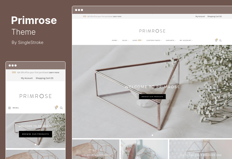 Primrose Theme - 最小的 WooCommerce 主题