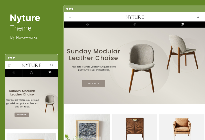 موضوع Nyture - سمة WooCommerce Elementor