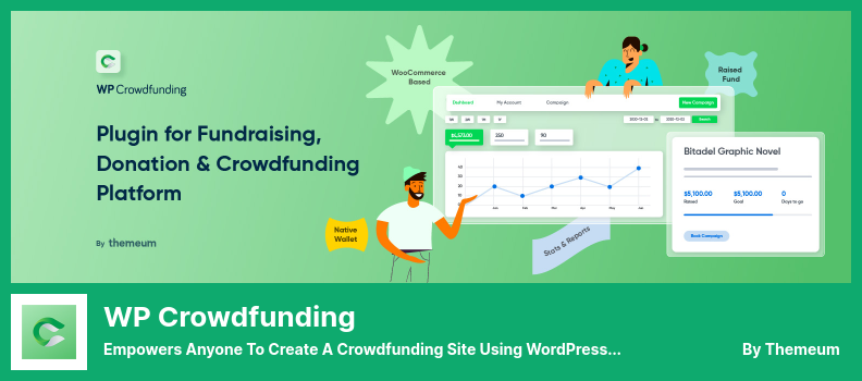 ปลั๊กอิน WP Crowdfunding - ช่วยให้ทุกคนสร้างไซต์ Crowdfunding โดยใช้ WordPress Content Management System