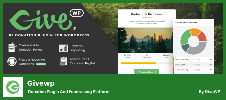 Plugin Givewp - Plugin per le donazioni e piattaforma di raccolta fondi
