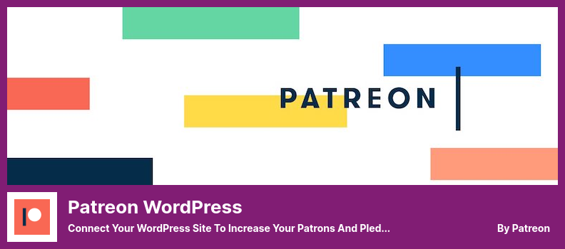 Patreon WordPress Plugin - Conecte seu site WordPress para aumentar seus clientes e promessas