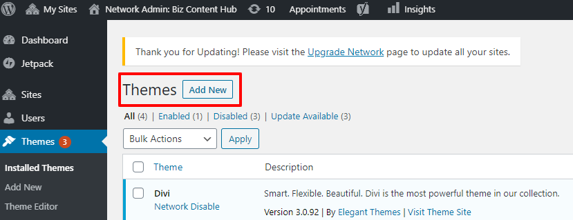 Come installare un tema WordPress sul tuo blog (Screenshot)