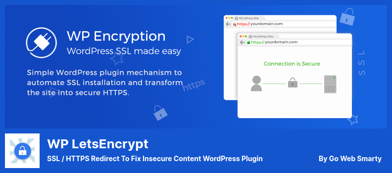 WP LetsEncrypt Plugin - SSL / HTTPS-Umleitung zum Beheben unsicherer Inhalte WordPress Plugin