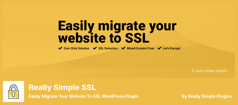 真正簡單的 SSL 插件 - 輕鬆將您的網站遷移到 SSL WordPress 插件