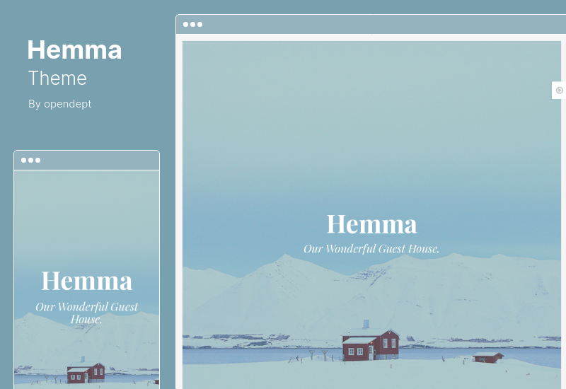 Hemma Theme - Тема WordPress для отеля BnB