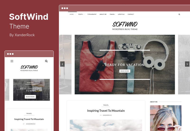 Tema SoftWind - Tema de blog WordPress amigável para SEO