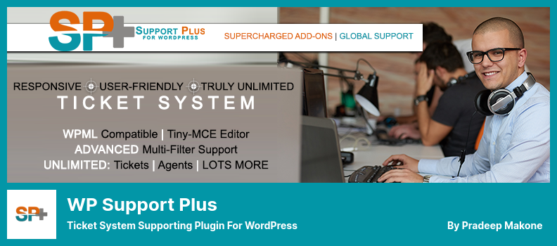 Complemento WP Support Plus - Complemento de soporte del sistema de tickets para WordPress