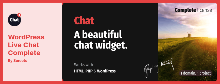 WordPress Live Chat Complete Plugin - 用於 WordPress 的聊天小部件插件