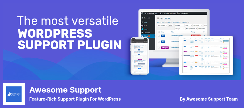 Awesome Support Plugin - 功能丰富的 WordPress 支持插件