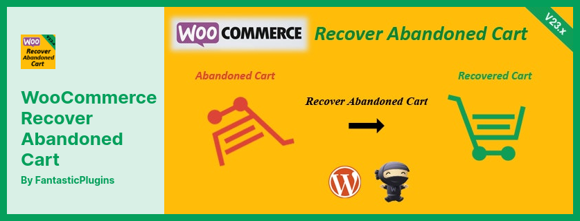 WooCommerce Recover Abandoned Cart Plugin - Les paniers abandonnés récupèrent l'extension WooCommerce pour WordPress