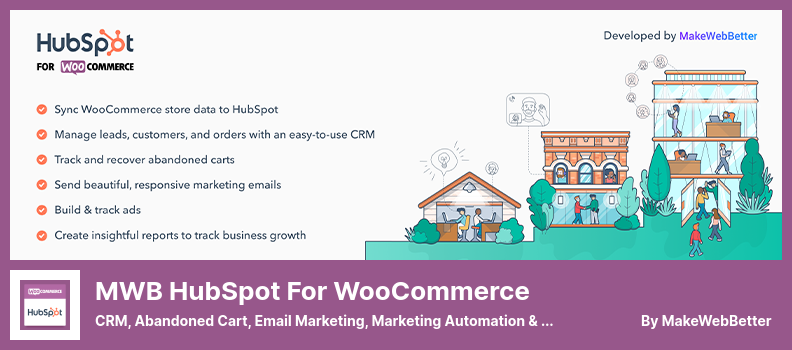 MWB HubSpot for WooCommerce 插件 - CRM、廢棄購物車、電子郵件營銷、營銷自動化和分析插件