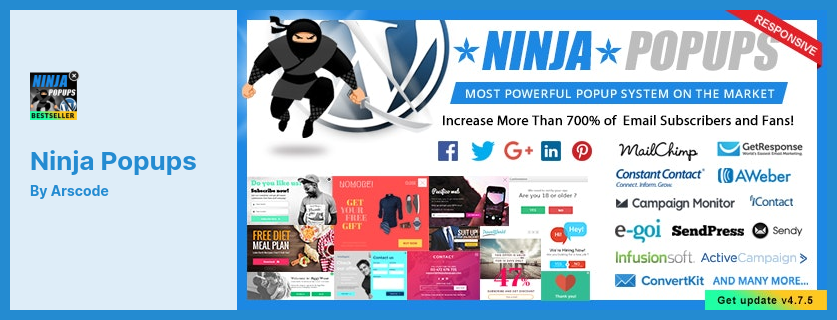 Wtyczka Ninja Popups - najpopularniejsza wtyczka Popup dla WordPress