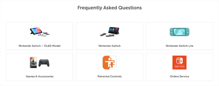 Melhores páginas de perguntas frequentes do Nintendo Switch