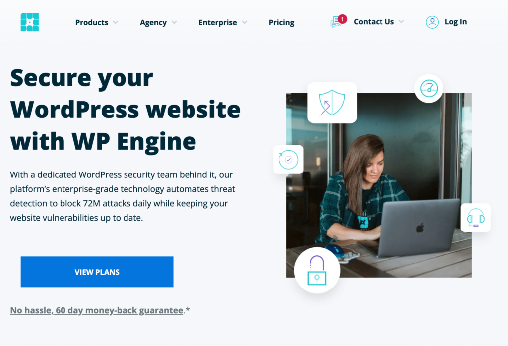 Halaman arahan WP Engine