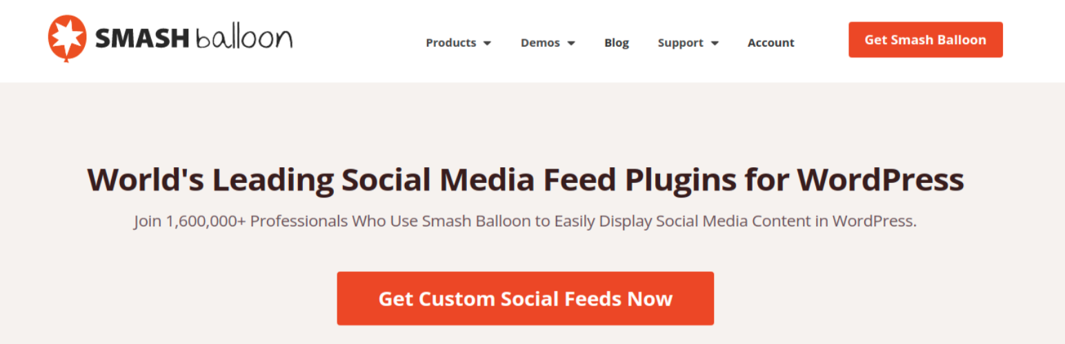 Smash Balloon Best Social Media WordPress Plugin