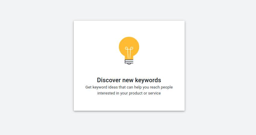 GKP Discover New Keyword Option