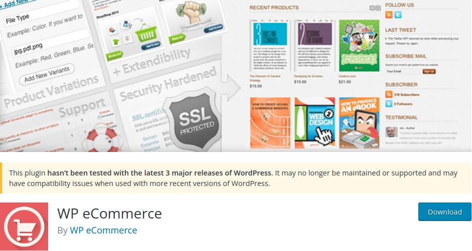 Plugin WordPress WP eCommerce