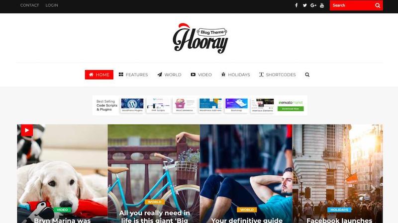 Hurra-Blog tema de WordPress