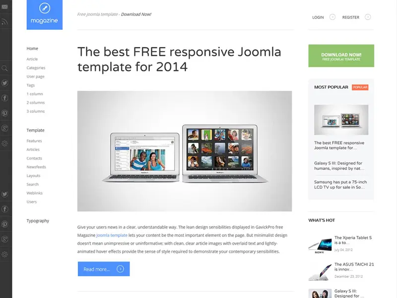 Șablon Joomla responsiv gratuit la muzică