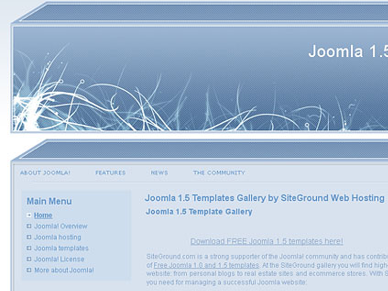 Il miglior modello Joomla di Oceandeep